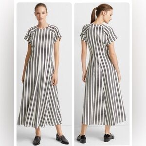 NWT Club Monaco Striped Midi Dress